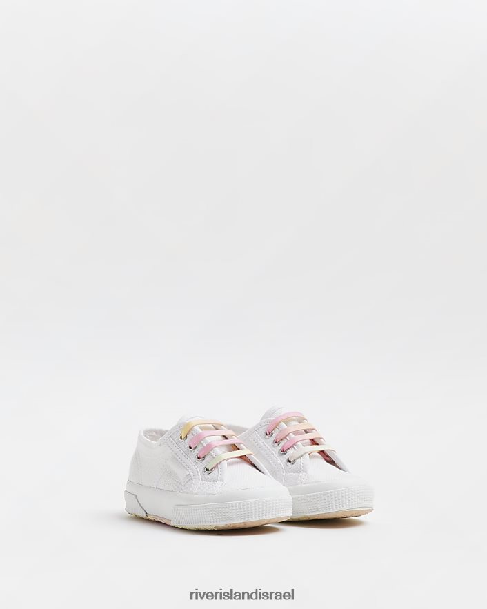 הַנעָלָה River Island מאמני קשת של mg superga לבן בנות BDZ4083606