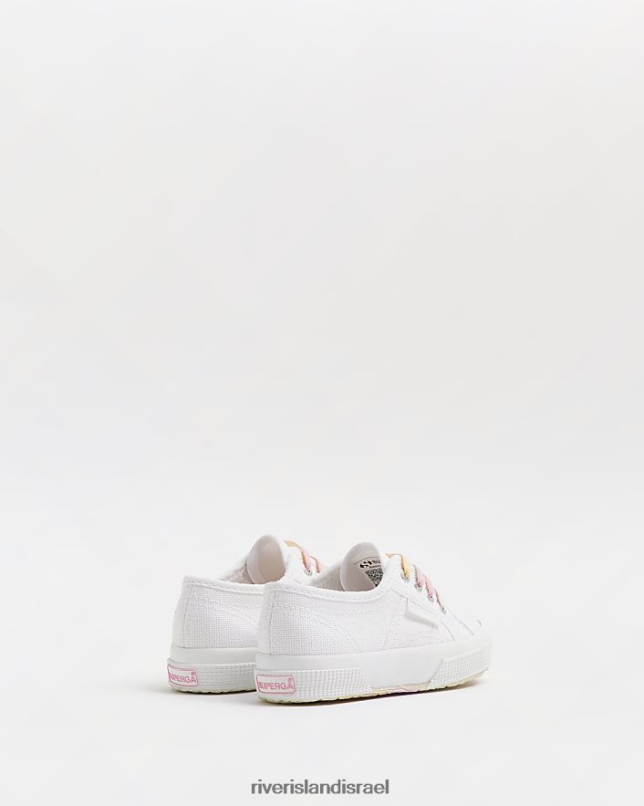 הַנעָלָה River Island מאמני קשת של mg superga לבן בנות BDZ4083606