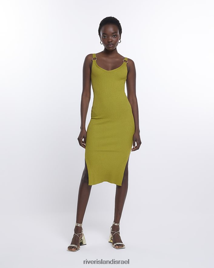 לבוש River Island שמלת midi bodycon ירוק נשים BDZ4081748