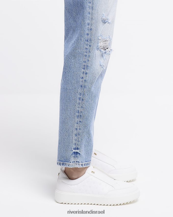 הַנעָלָה River Island מאמני מונוגרמה ri בולטות לבן נשים BDZ4081546