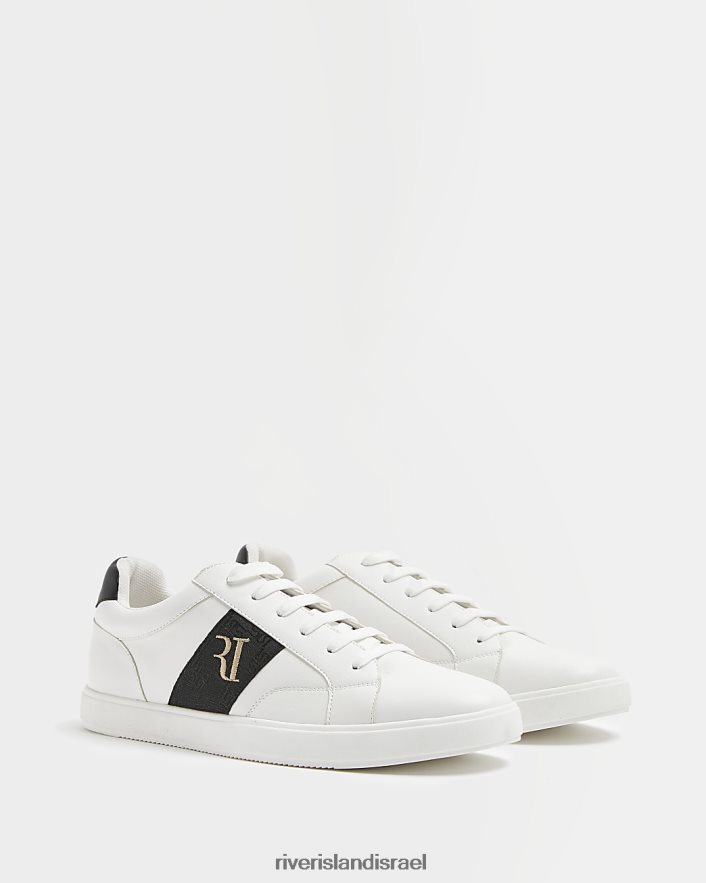 הַנעָלָה River Island מאמני פס ri לבן גברים BDZ4083108