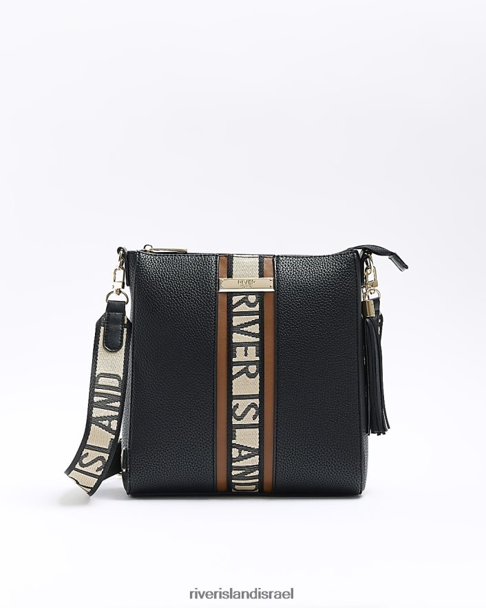 אביזרים River Island תיק שליח ri שָׁחוֹר נשים BDZ4084517