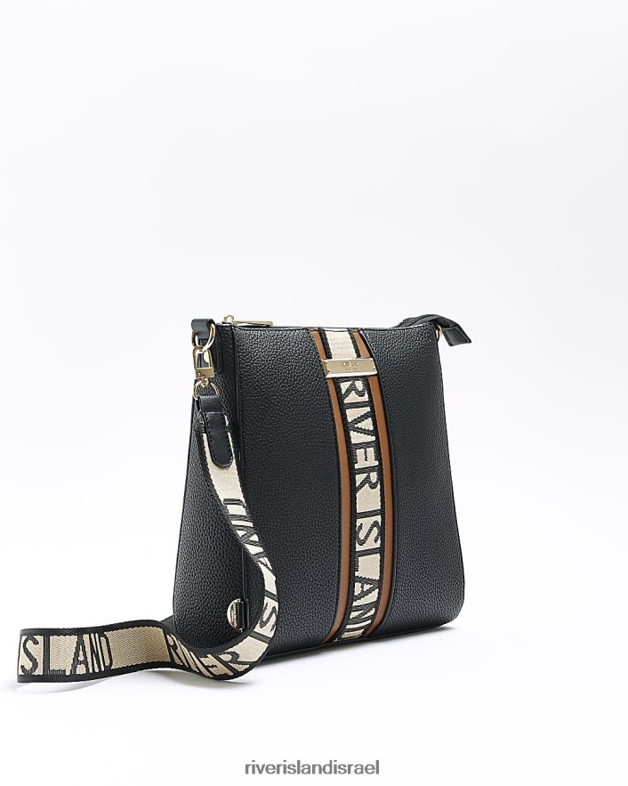 אביזרים River Island תיק שליח ri שָׁחוֹר נשים BDZ4084517