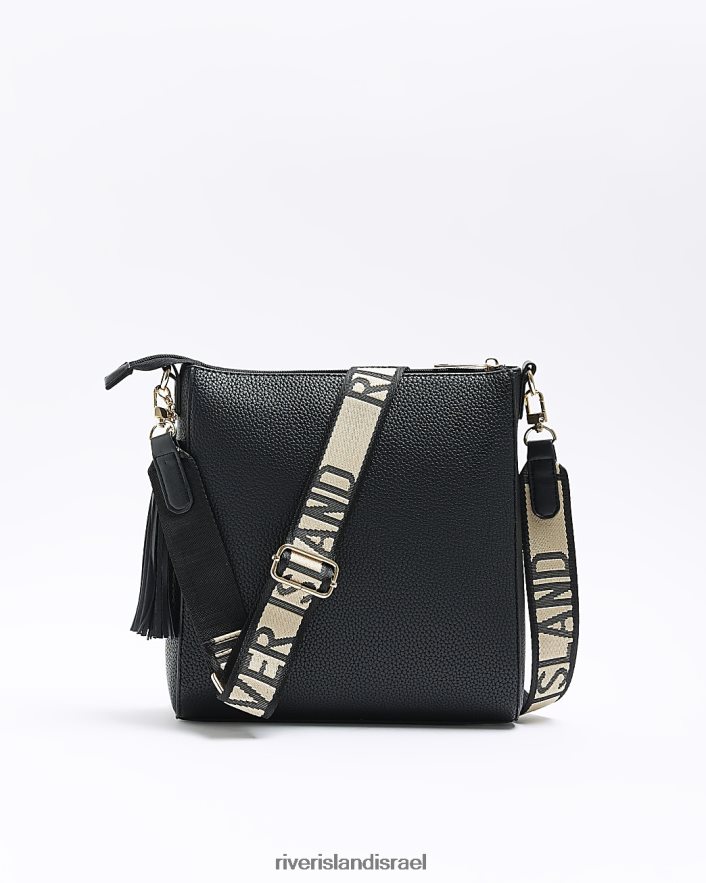 אביזרים River Island תיק שליח ri שָׁחוֹר נשים BDZ4084517