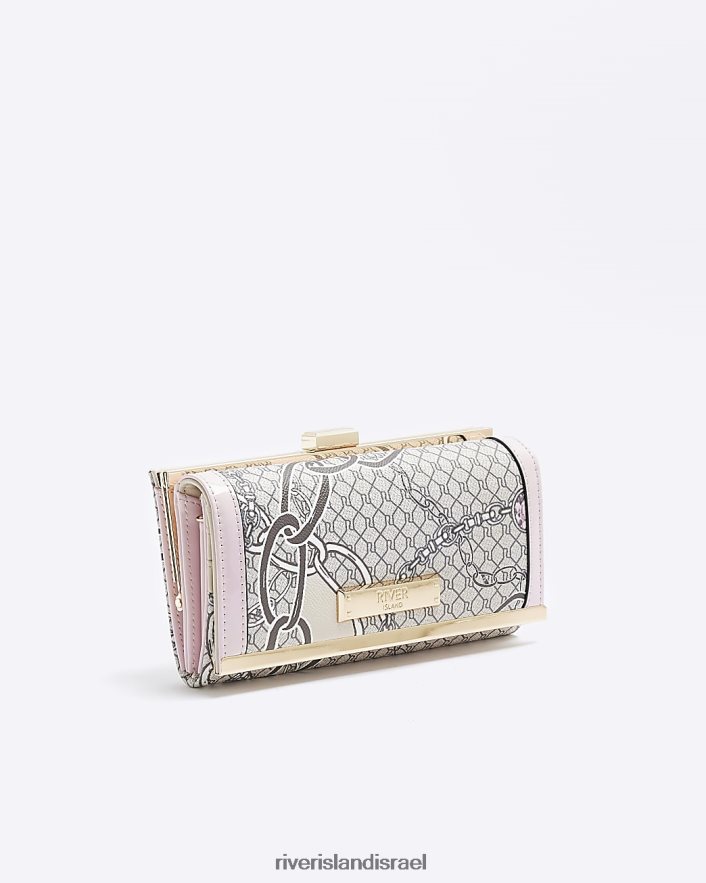 אביזרים River Island ארנק שרשרת מונוגרמה ri בז' נשים BDZ408487