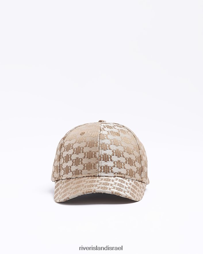 אביזרים River Island כובע אקארד מונוגרם ri חום נשים BDZ4084906