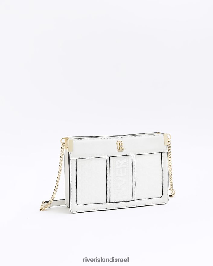 אביזרים River Island ילקוט ri cross body לבן נשים BDZ4084709