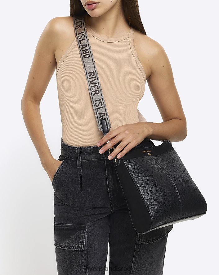 אביזרים River Island תיק ri crossbody שָׁחוֹר נשים BDZ408666