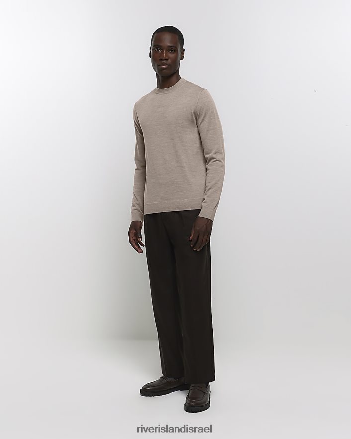 לבוש River Island מגשר מרינו ri studio slim fit בז' גברים BDZ4082635