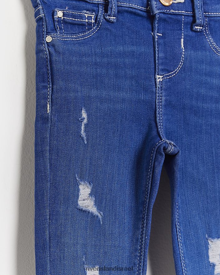 לבוש River Island מג'ינס סקיני מולי rip 2 חבילה כְּחוֹל בנות BDZ4086718