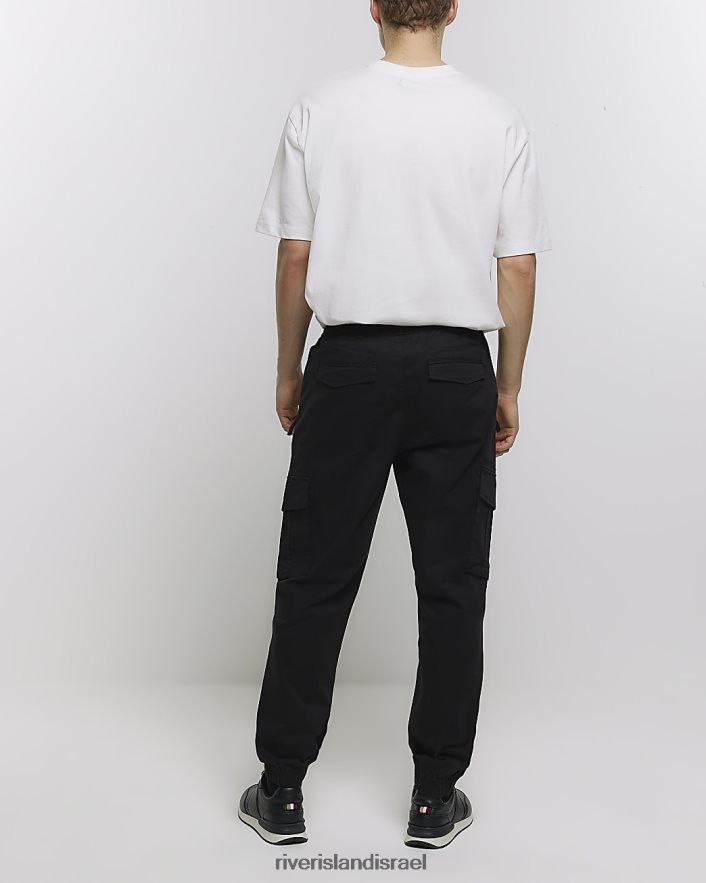 לבוש River Island נעלי מטען בכושר slim fit שָׁחוֹר גברים BDZ4082343