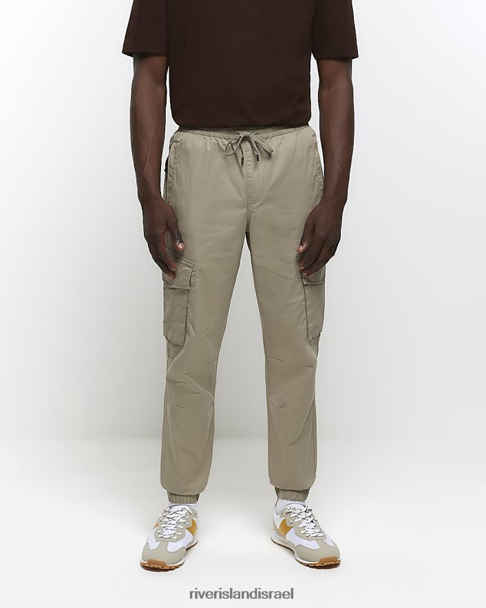 לבוש River Island נעלי מטען בכושר slim fit בז' גברים BDZ4082344