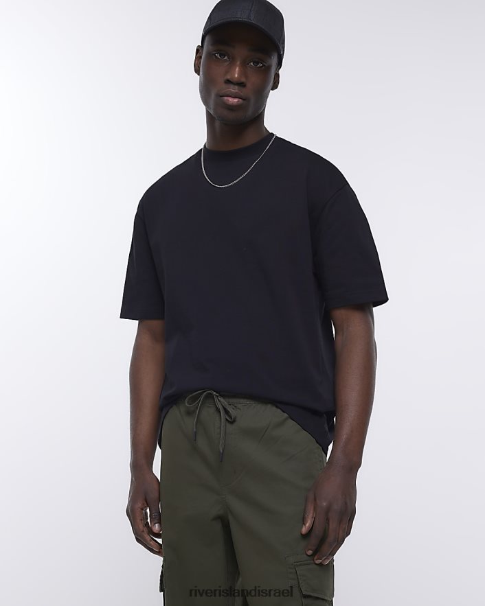 לבוש River Island נעלי מטען בכושר slim fit חָקִי גברים BDZ4082345